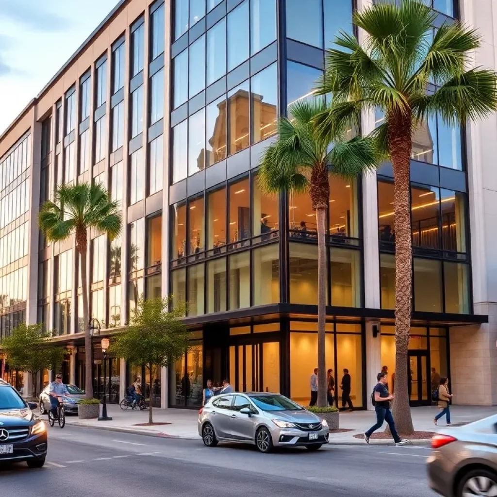 Exterior of a modern office building in Charleston, South Carolina