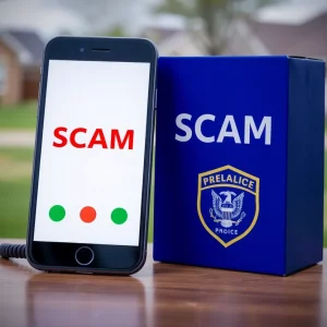 Graphic warning about Charleston scam calls
