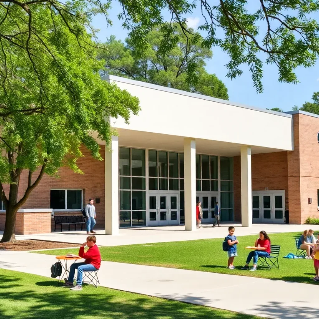 Modern school building in Charleston, South Carolina