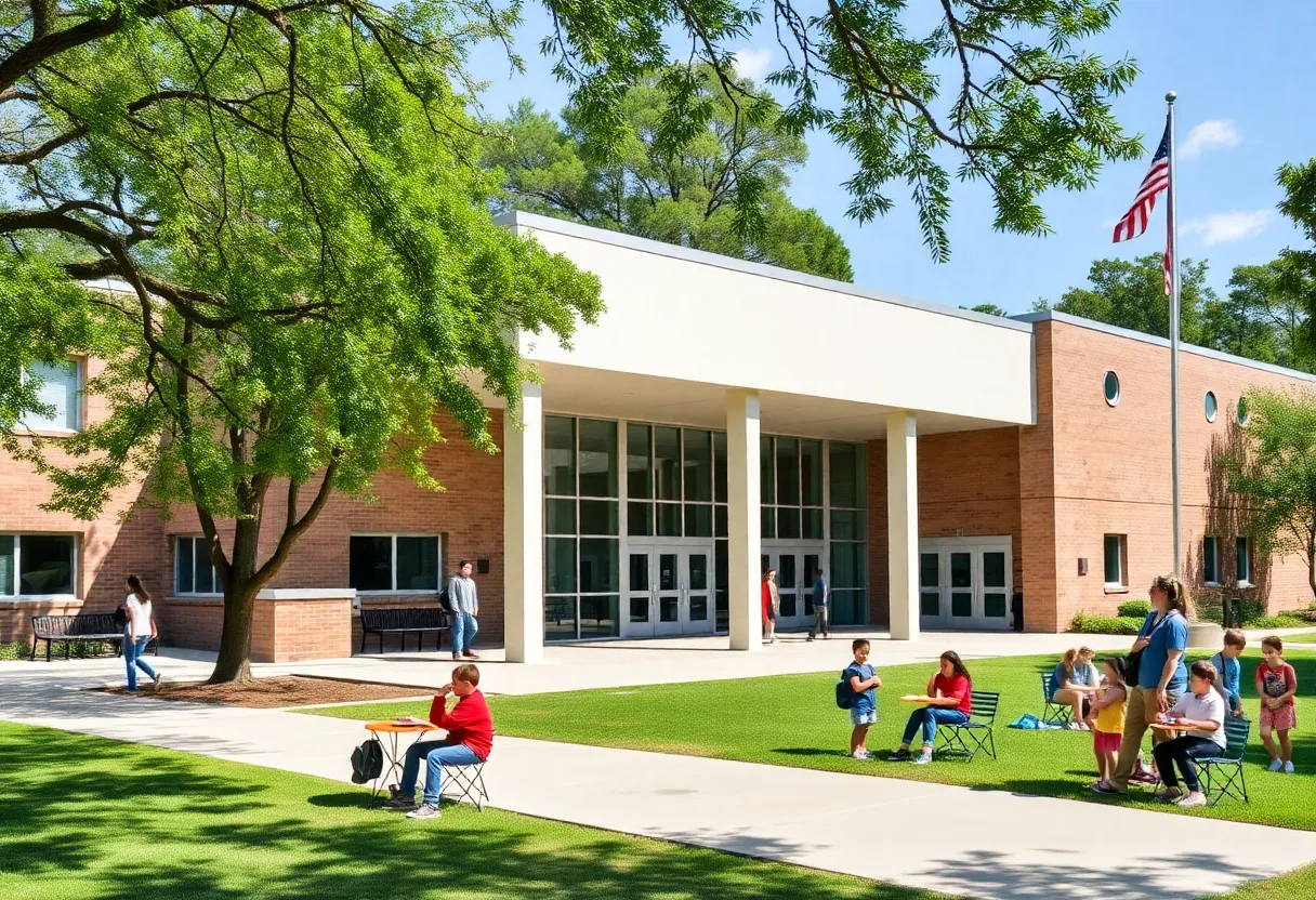 Modern school building in Charleston, South Carolina
