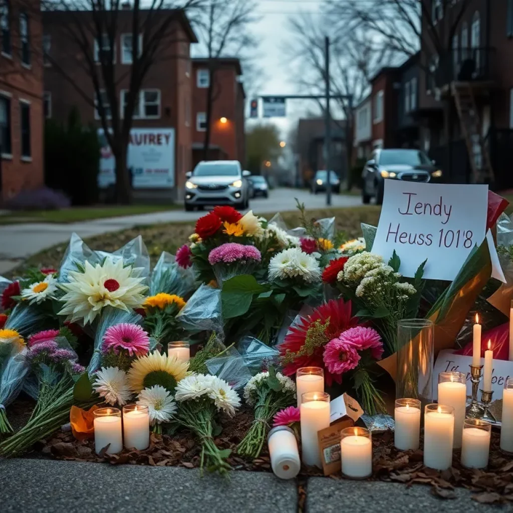 Makeshift memorial honoring shooting victim in Charleston