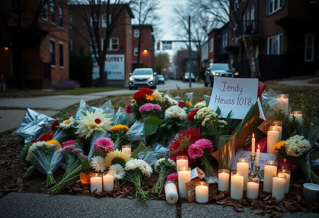 Makeshift memorial honoring shooting victim in Charleston