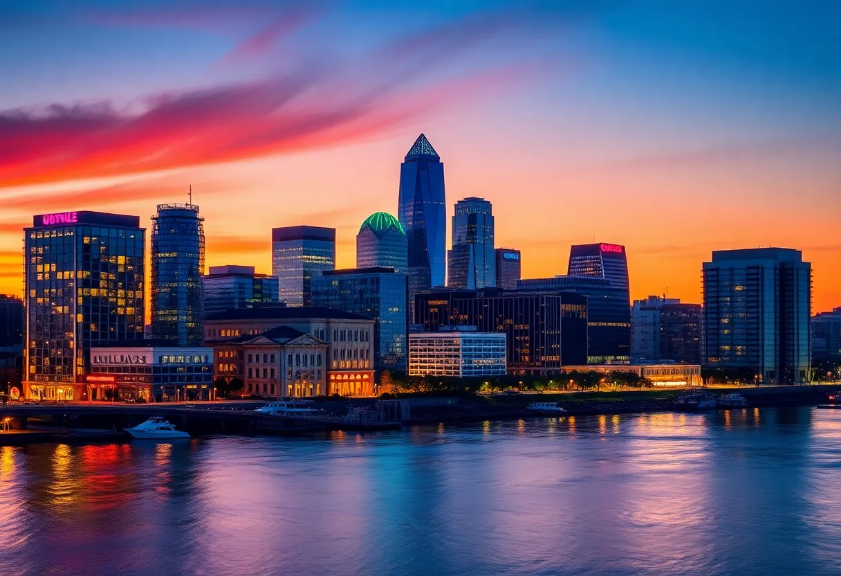 Charleston skyline representing innovation and economic growth