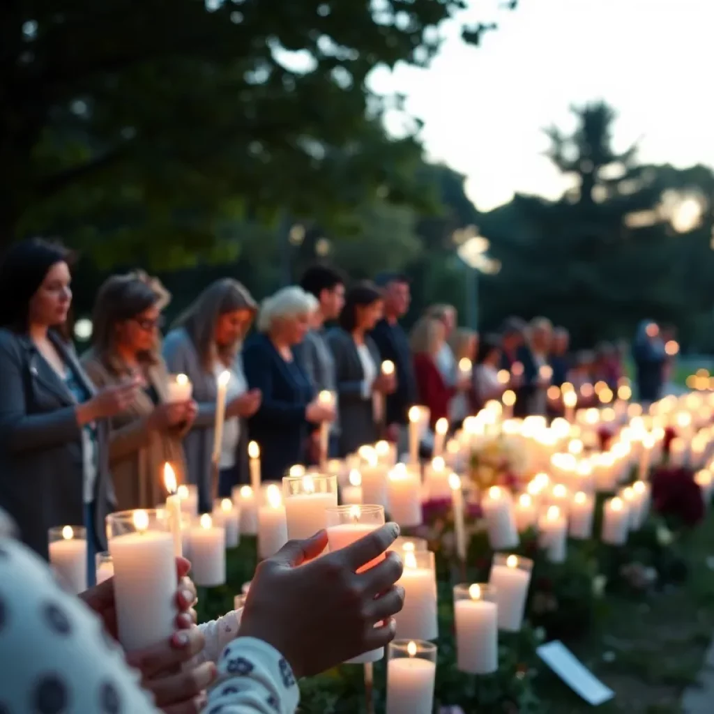 A community vigil honoring the lives lost in the Chatham car crash.