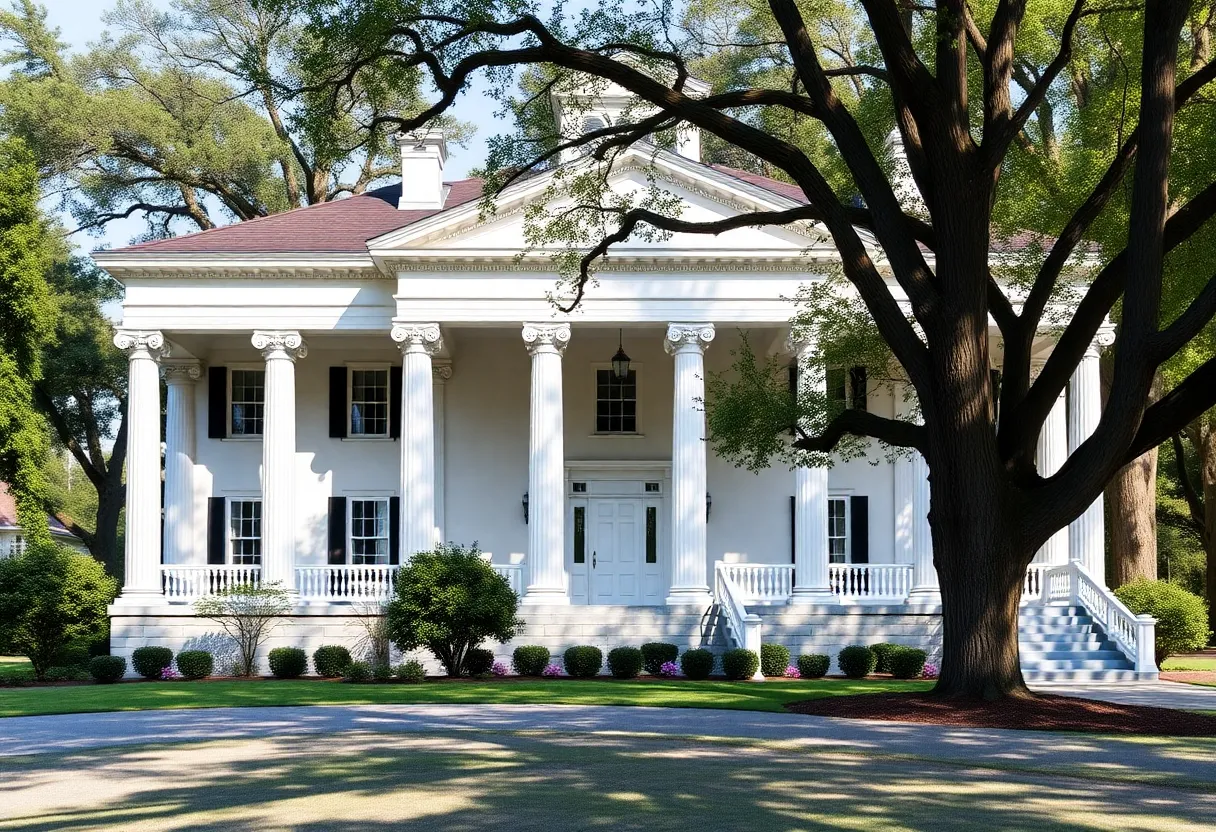 Exterior view of the Chisolm-Alston House