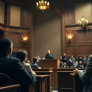 Courtroom scene during Sean Diddy Combs trial