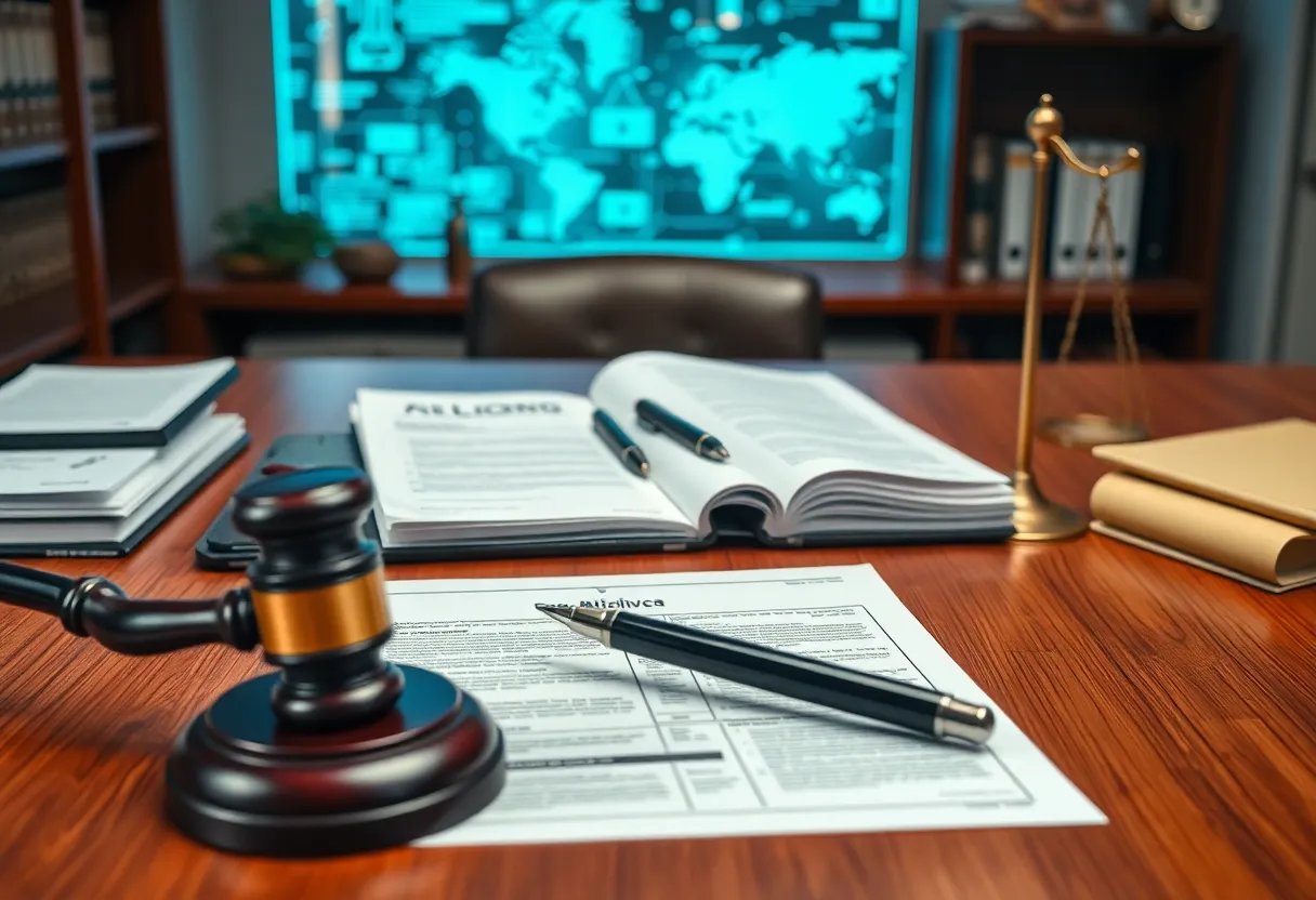 A modern law office focused on cybersecurity litigation.
