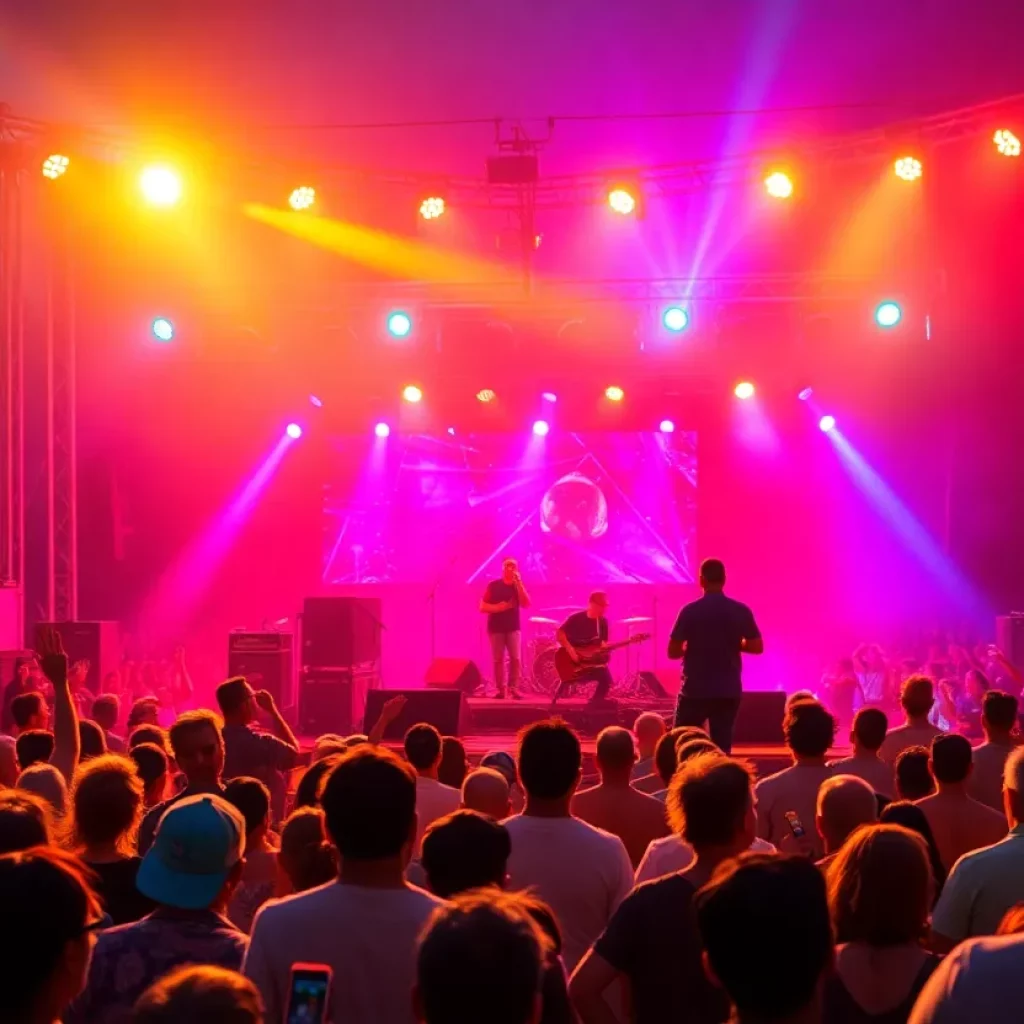 Crowd enjoying music at Drifter Fest in Charleston