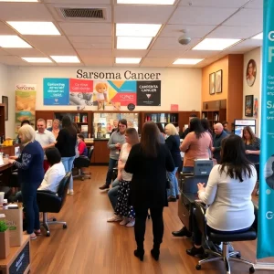 Customers participating in the Great Clips Sarcoma Fundraiser