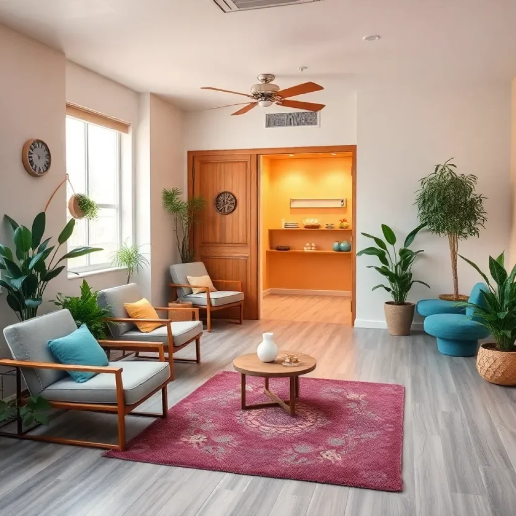 A peaceful psychiatric clinic focused on mental health treatments