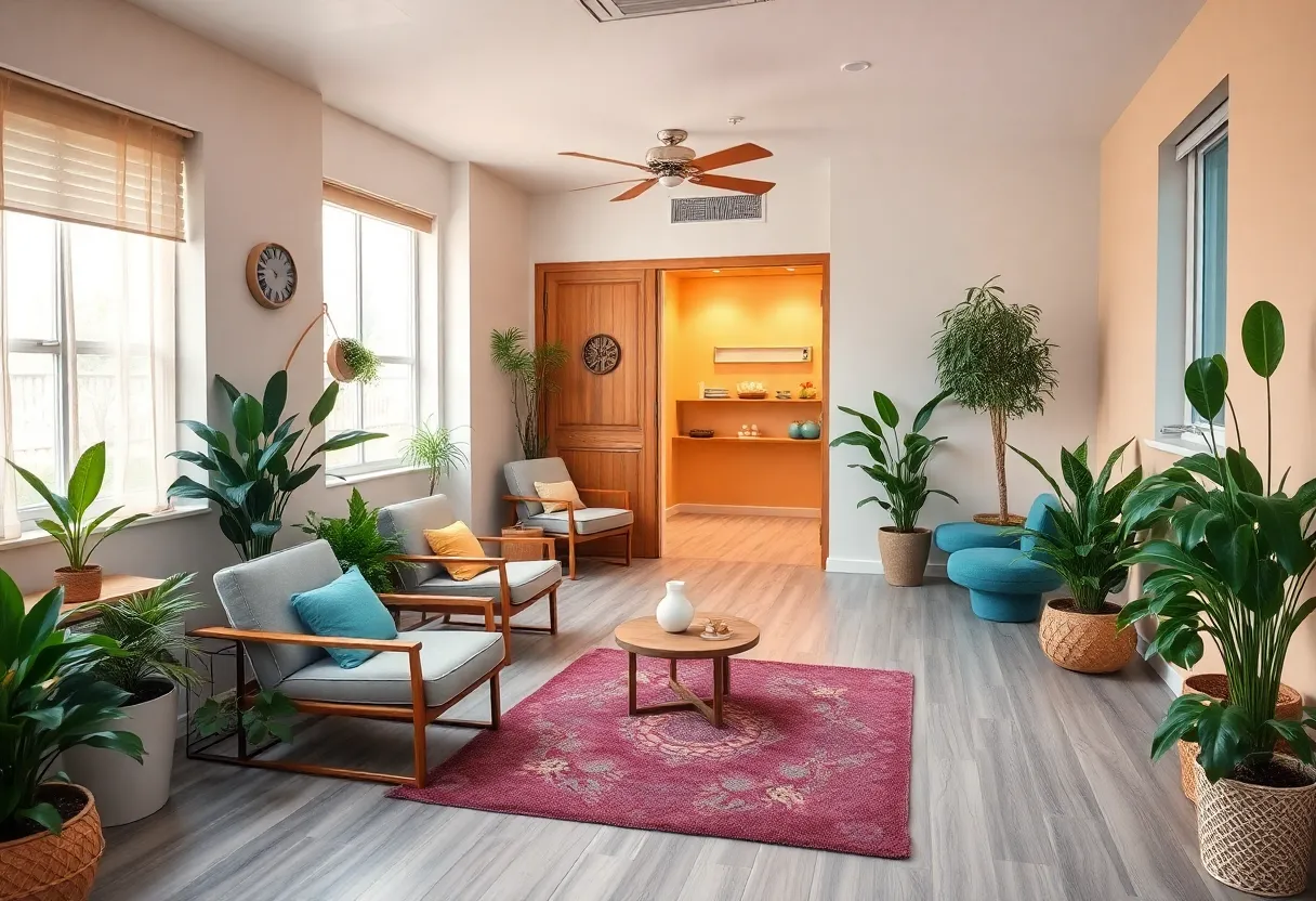 A peaceful psychiatric clinic focused on mental health treatments