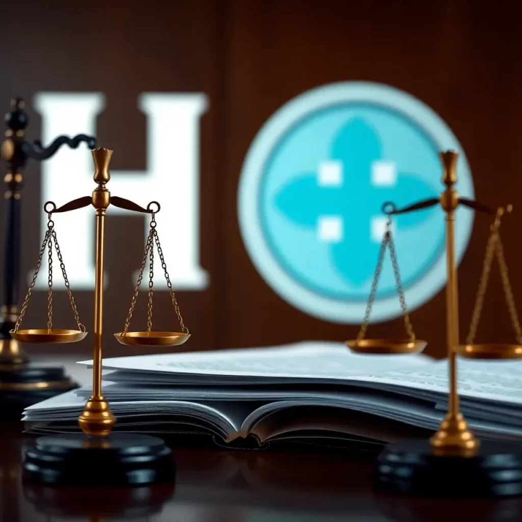 Courtroom scene relating to Johnson & Johnson legal issues