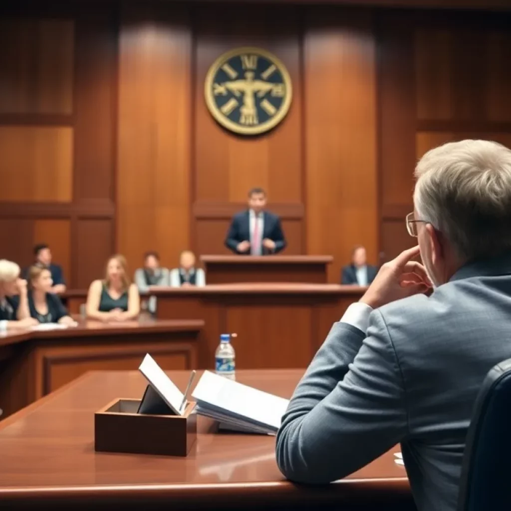 Courtroom discussion on NCAA lawsuit