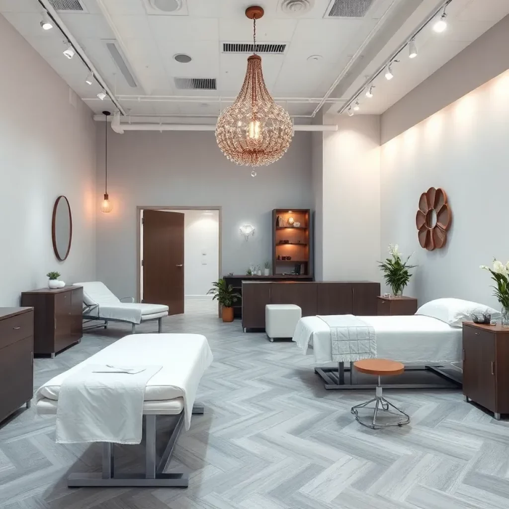 Interior of OVME Aesthetics Studio in Mount Pleasant