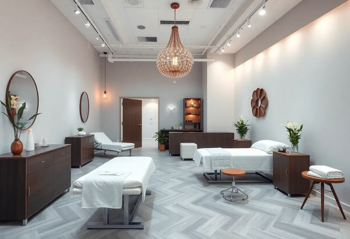Interior of OVME Aesthetics Studio in Mount Pleasant