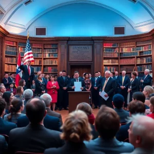 Award ceremony honoring Mike Pence with JFK Profile in Courage Award