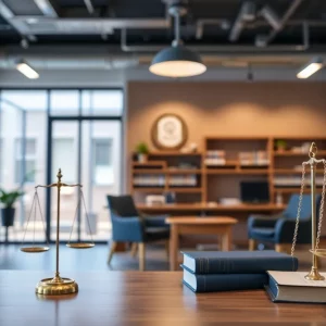 Interior of a modern personal injury law office