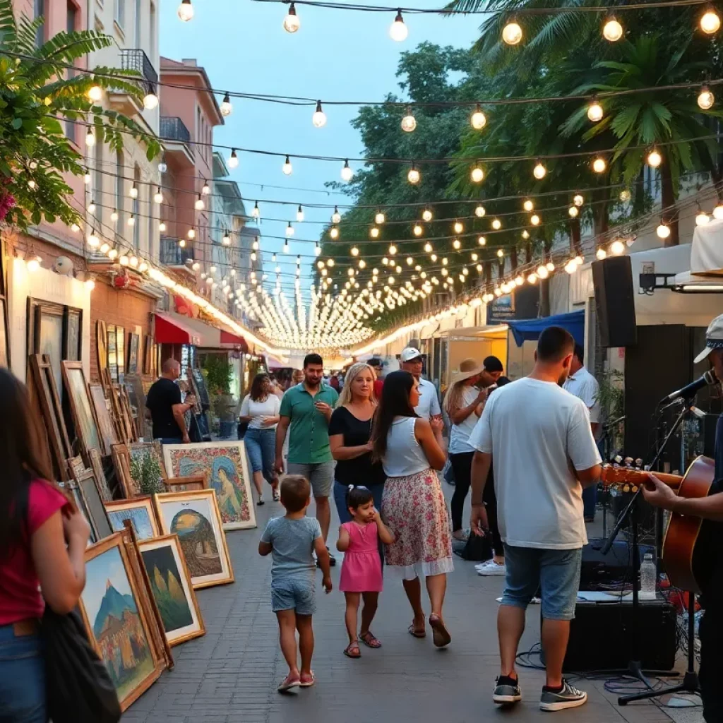 Art exhibition in Marion Square during Piccolo Spoleto Festival
