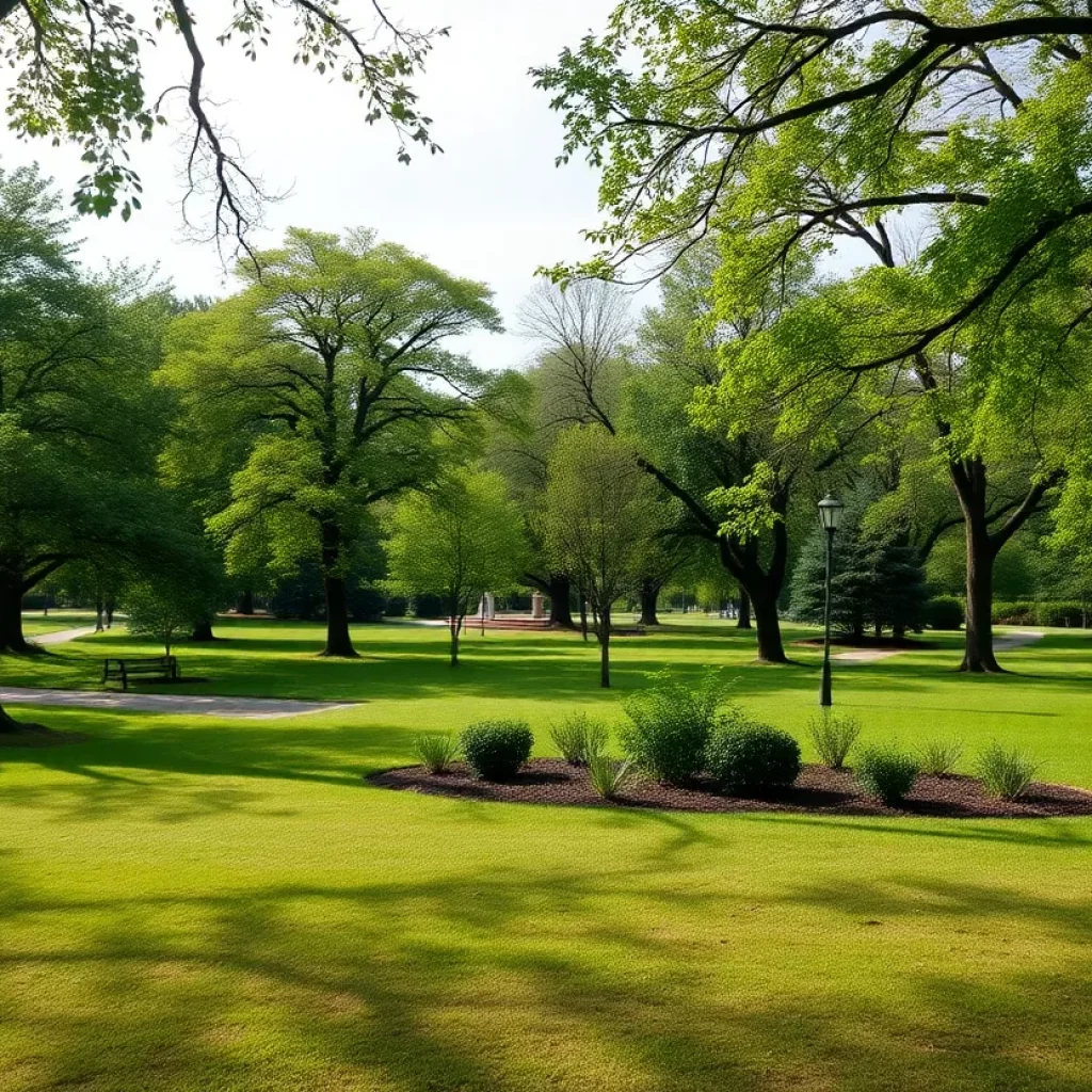 View of Red Top Park showcasing its green space and community features.