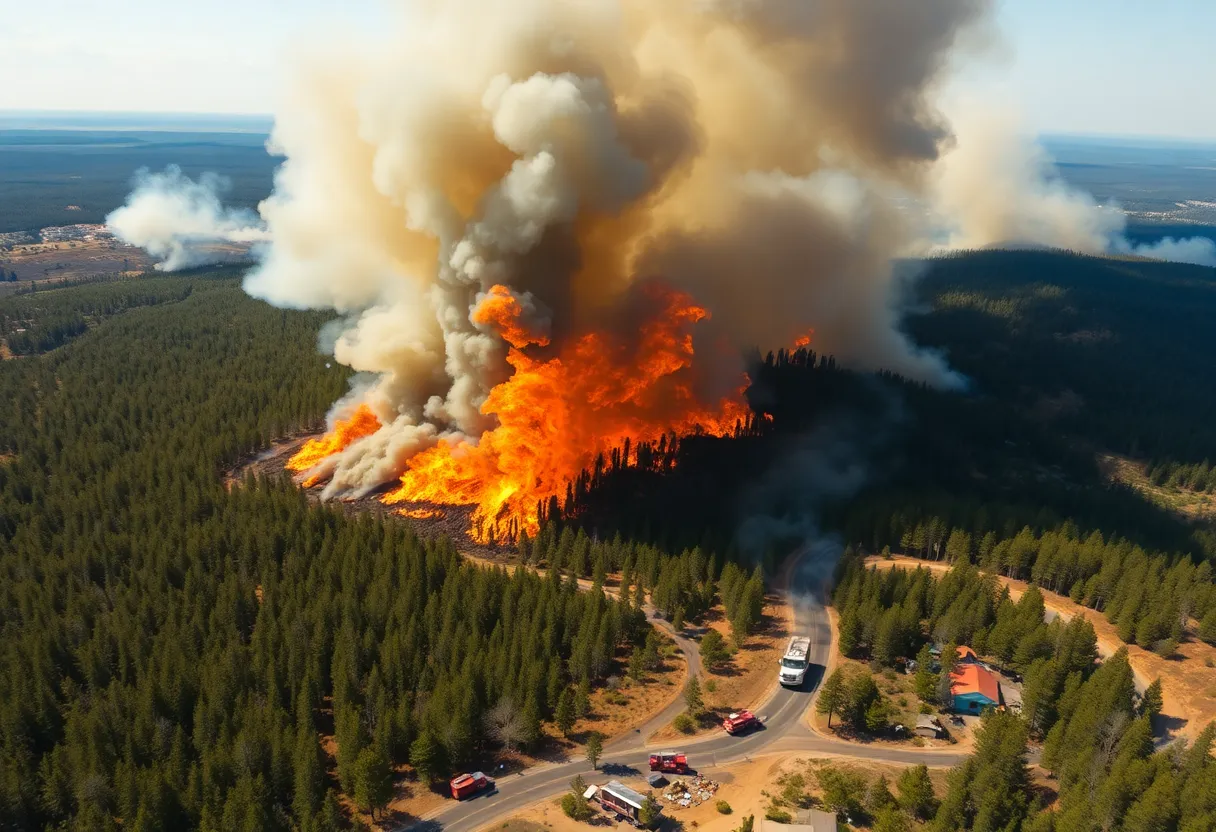 South Carolina Wildfire at Table Rock State Park