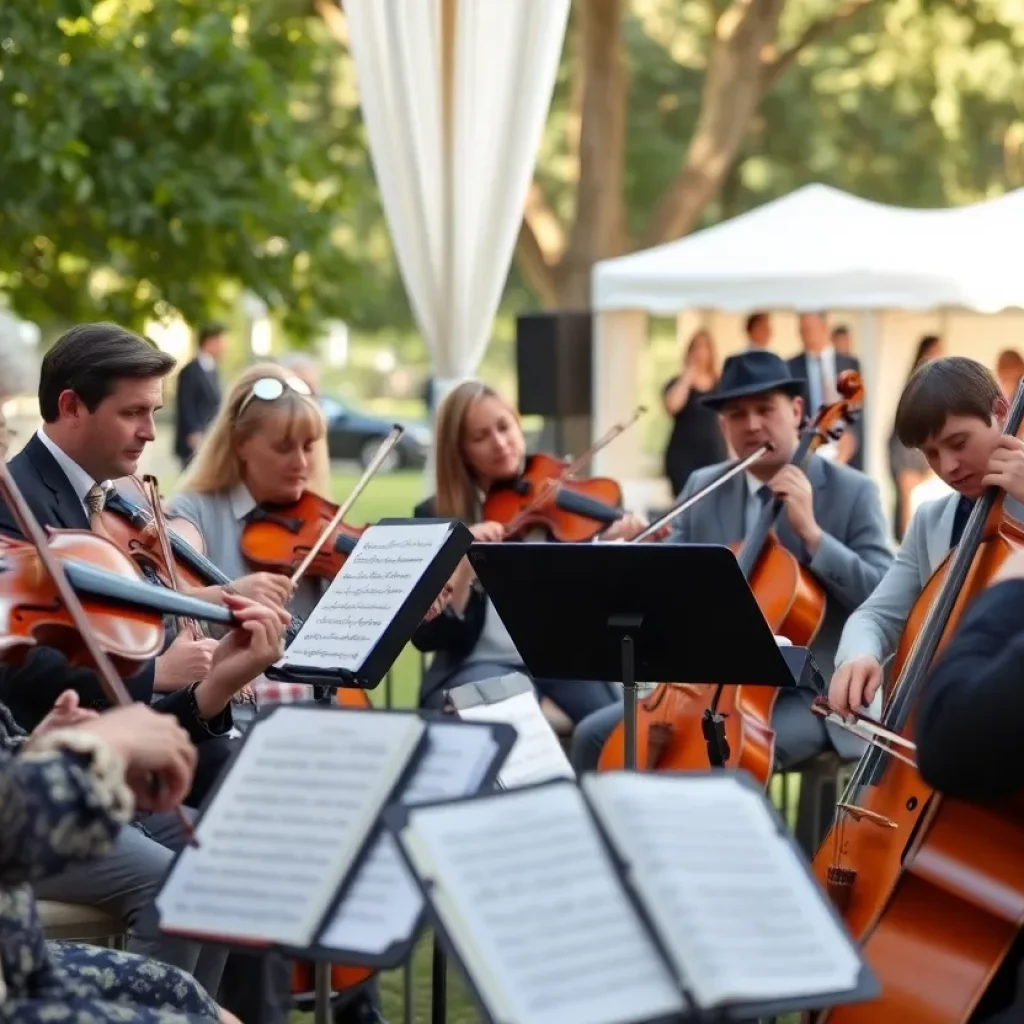 Musicians playing chamber music at the Spoleto Festival USA.