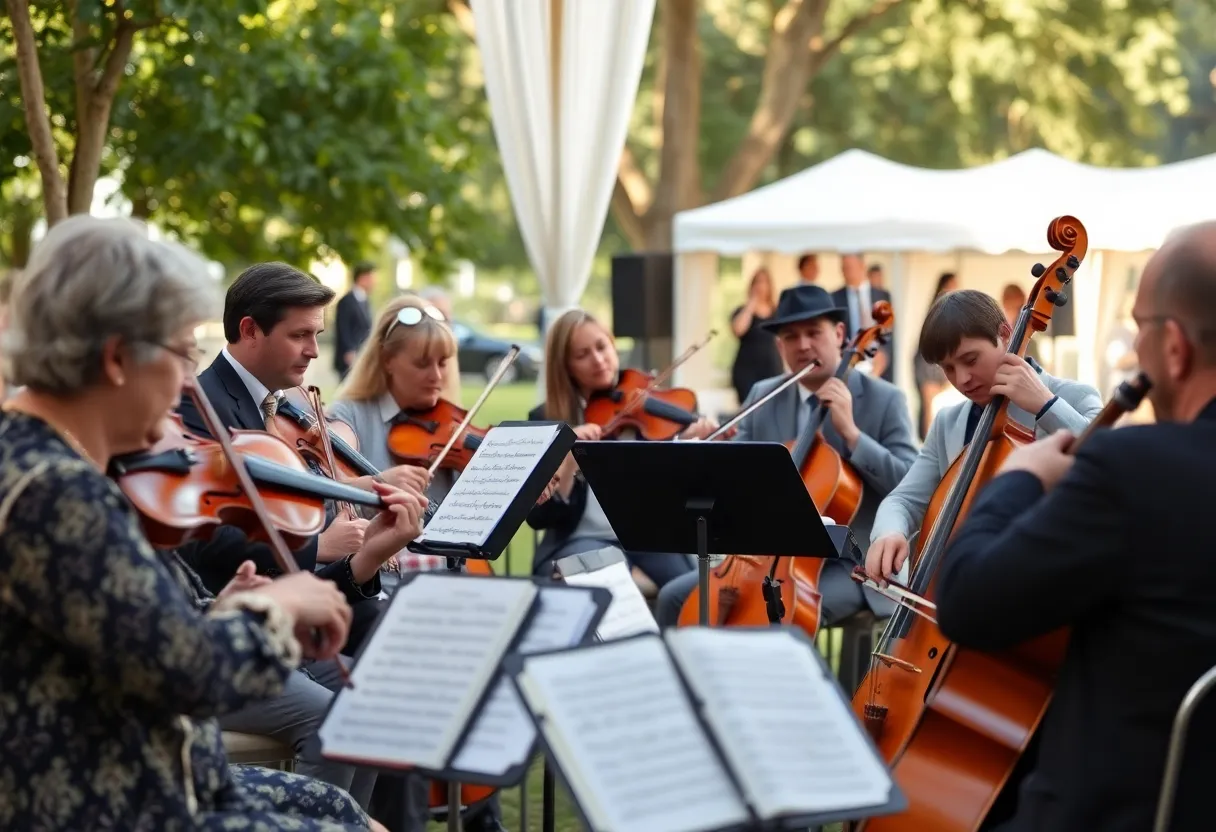 Musicians playing chamber music at the Spoleto Festival USA.