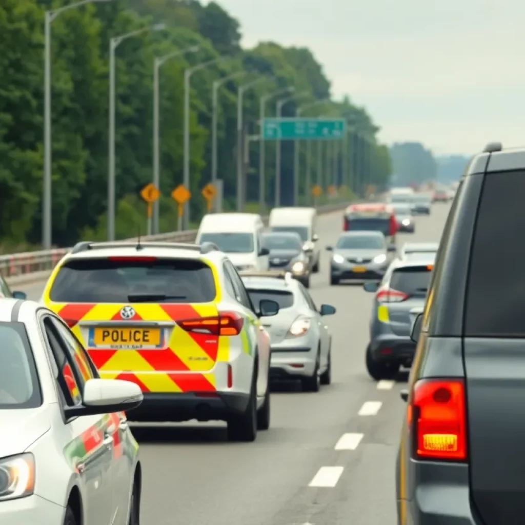 Traffic disruption on I-85 due to bomb threat