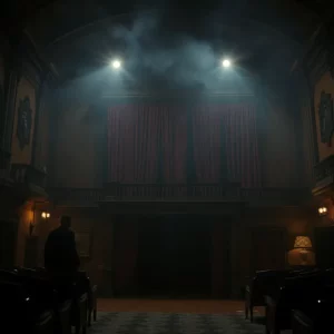 Scene from The Turn of the Screw opera at the Dock Street Theatre