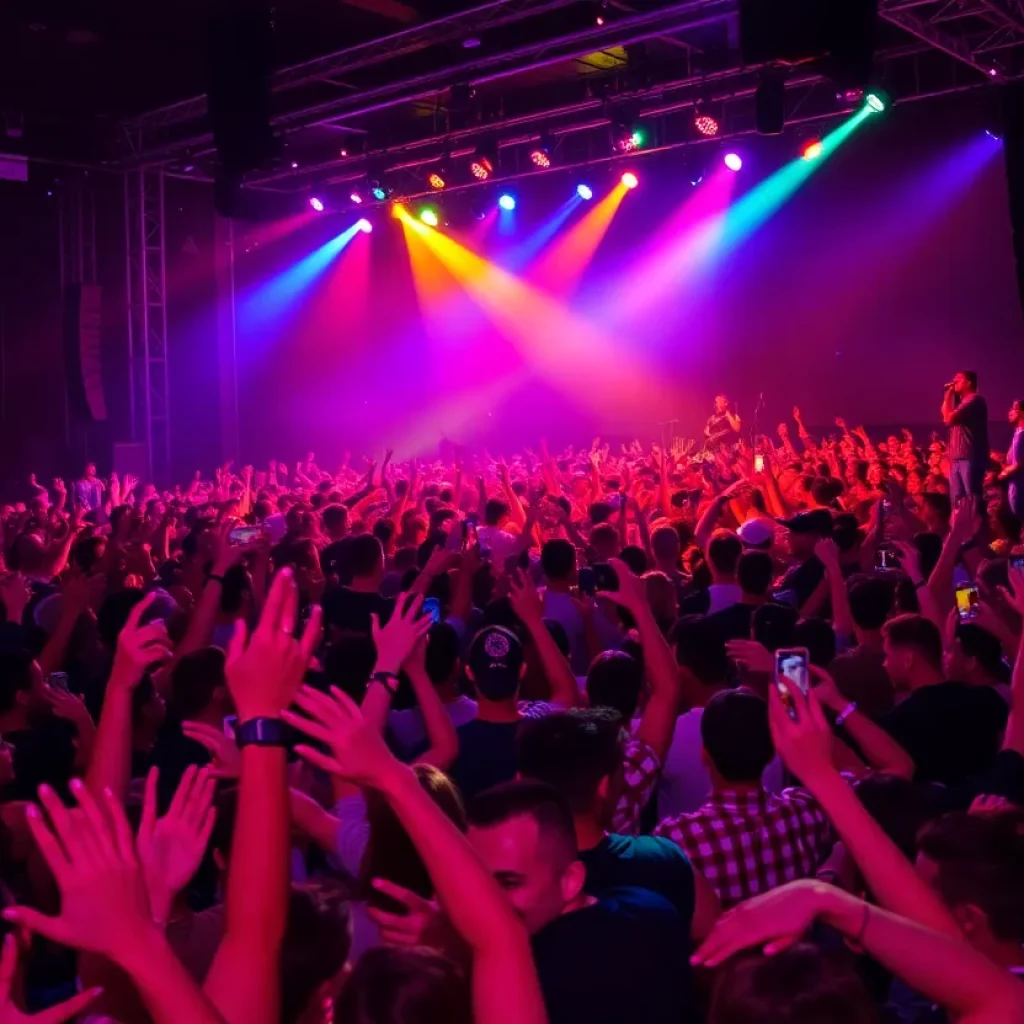 Audience enjoying Widespread Panic concert