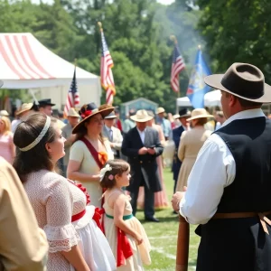 A festive scene from the Carolina Day Festival at Fort Moultrie in Charleston, SC.