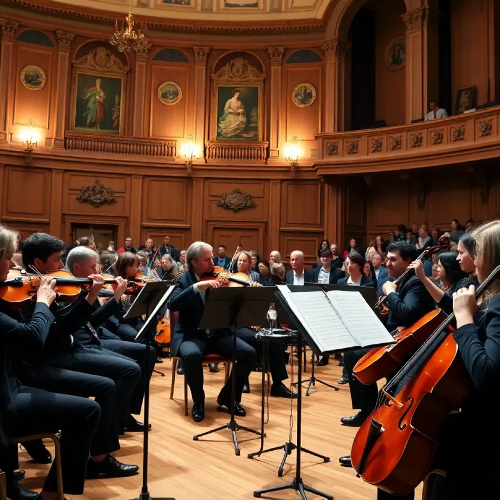 Chamber music performance in a historic concert hall