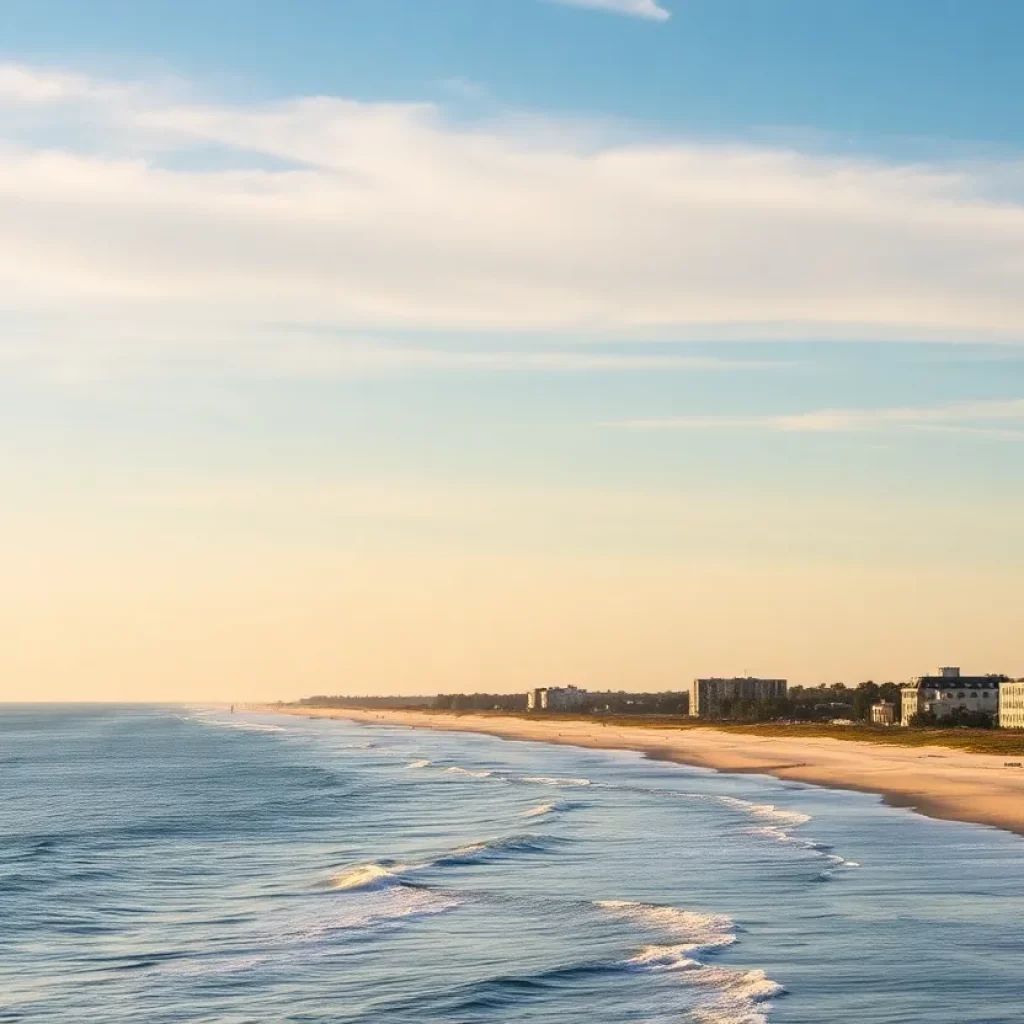 Scenic view of Charleston South Carolina coastline