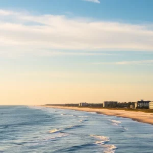 Scenic view of Charleston South Carolina coastline