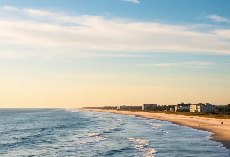 Scenic view of Charleston South Carolina coastline