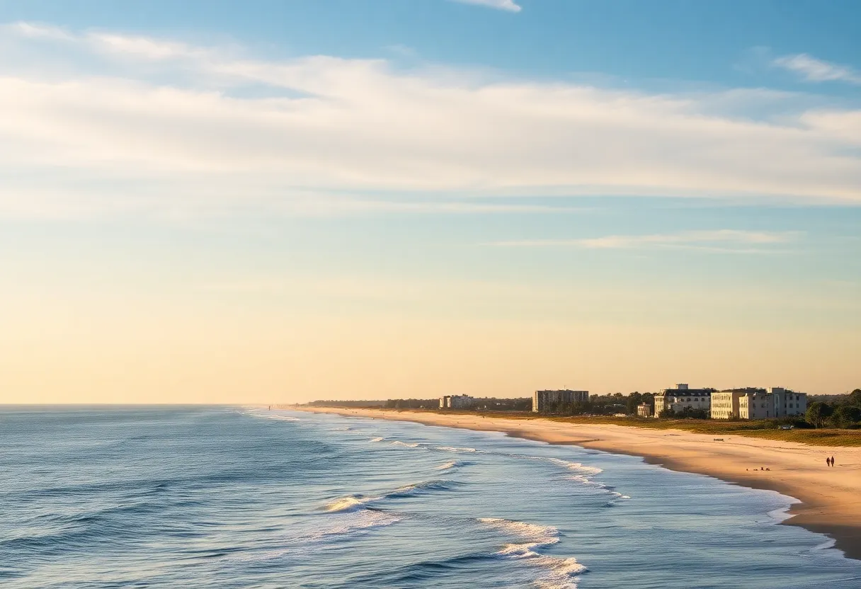 Scenic view of Charleston South Carolina coastline