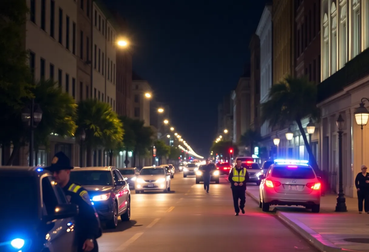 Charleston downtown street scene highlighting nightlife and safety concerns