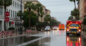 Severe Thunderstorms and Record Rainfall Lead to Flooding in Charleston, SC