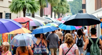 Weekend of Heavy Rain and Cultural Events in Charleston