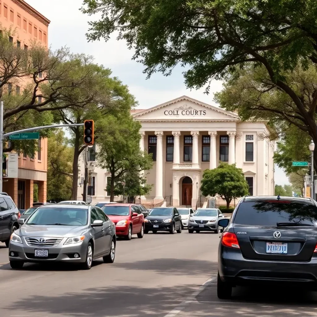 El Paso courthouse amid city streets