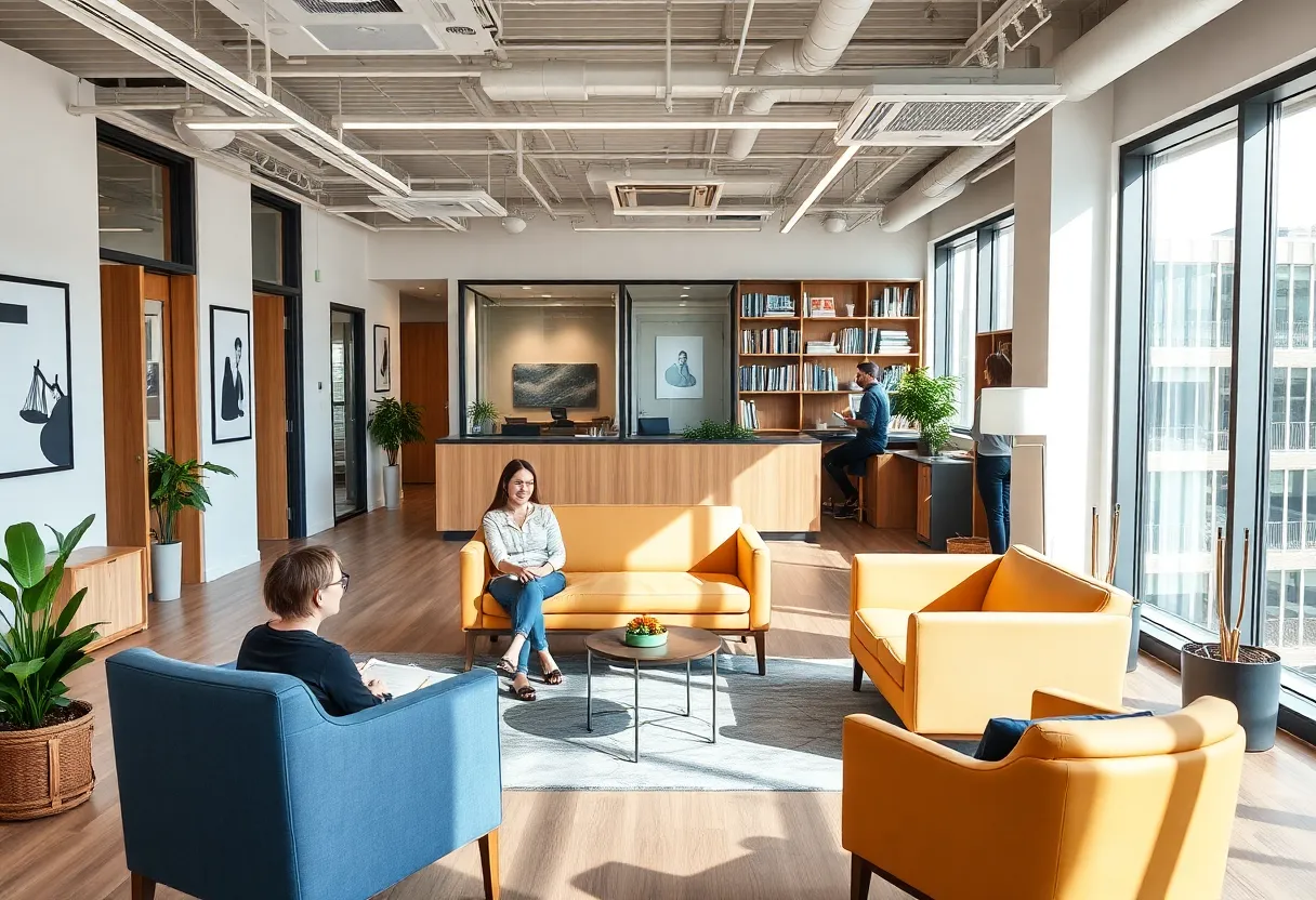 Interior of Friedman Injury Law's new Henderson office