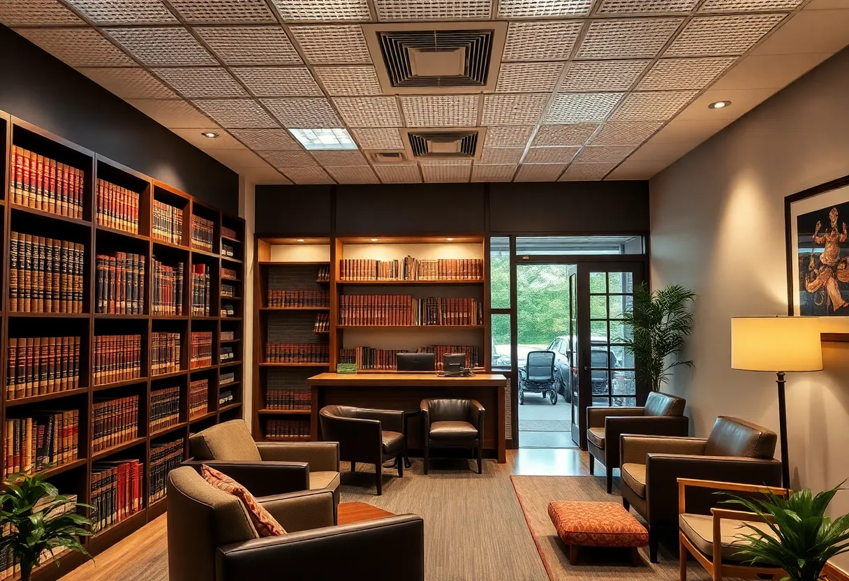 Interior view of the new Georgia Injury Lawyers office in Augusta, Georgia.
