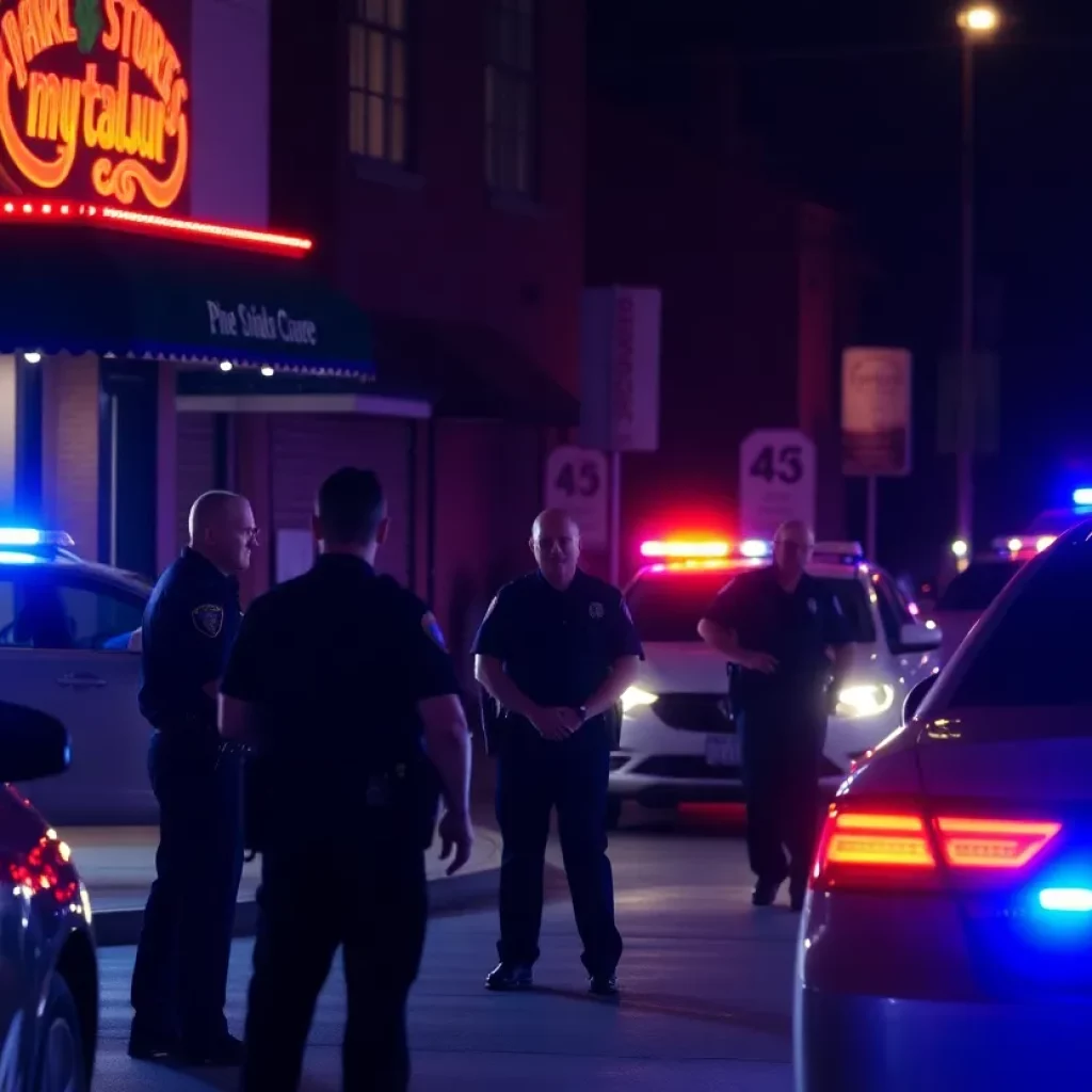 Law enforcement officers conducting a sting operation at a nightclub in Ladson