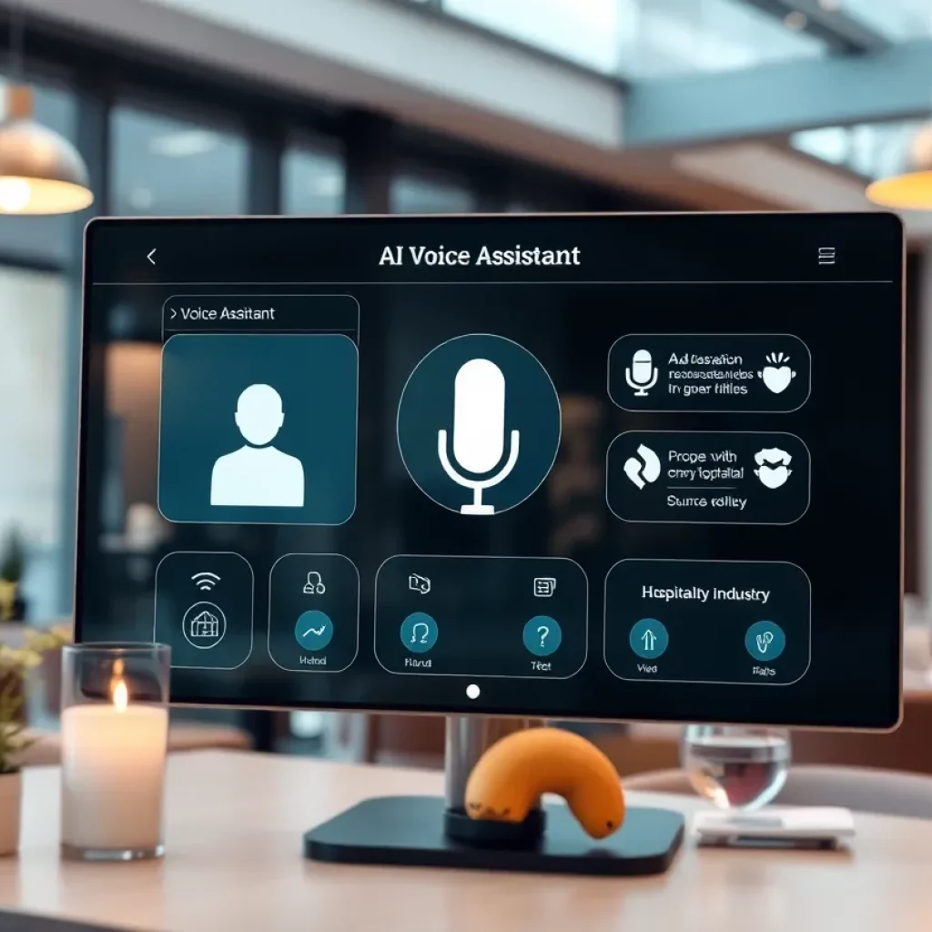 Illustration of LouLou AI, an AI voice assistant designed for hospitality services.