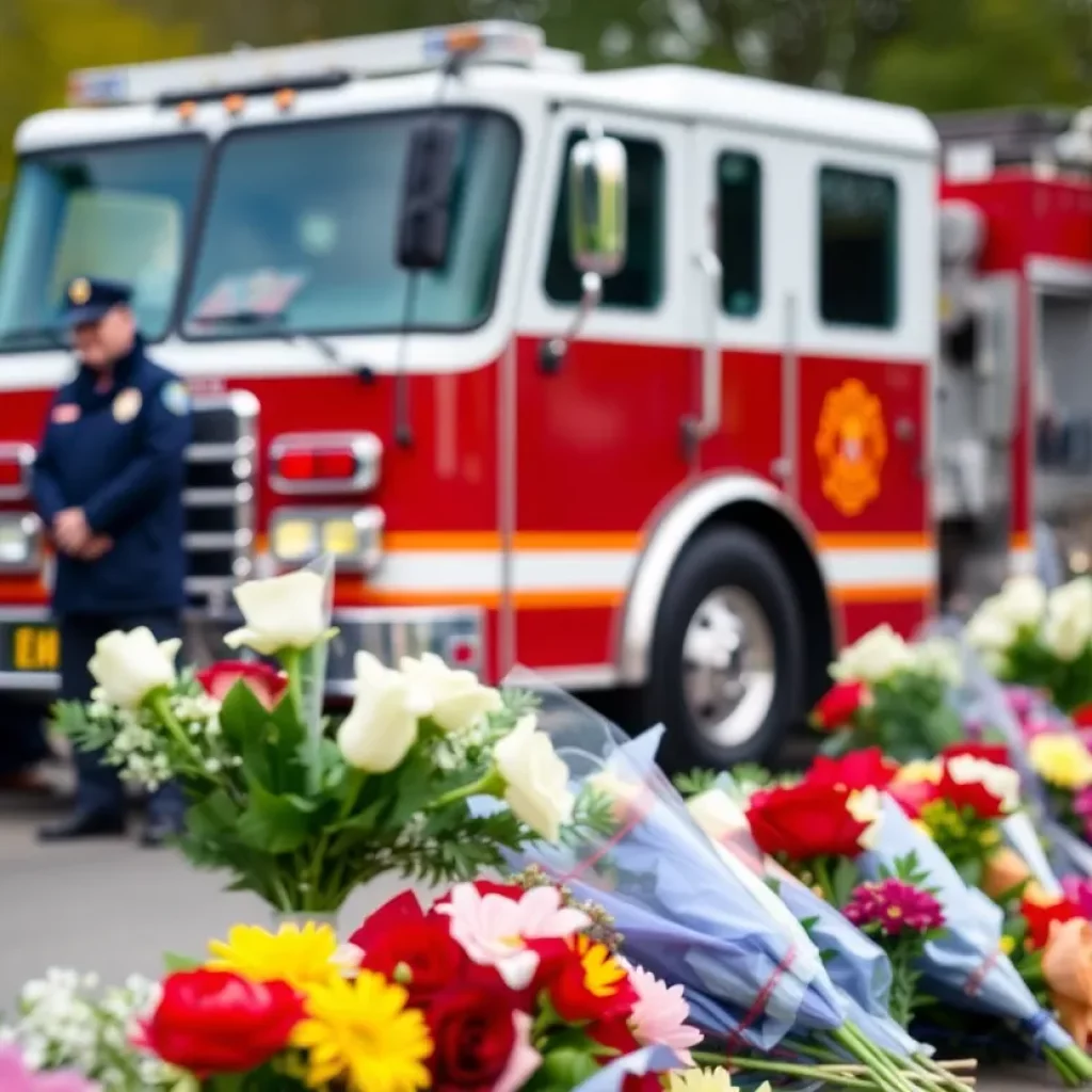 Memorial ceremony honoring fallen firefighters in Charleston
