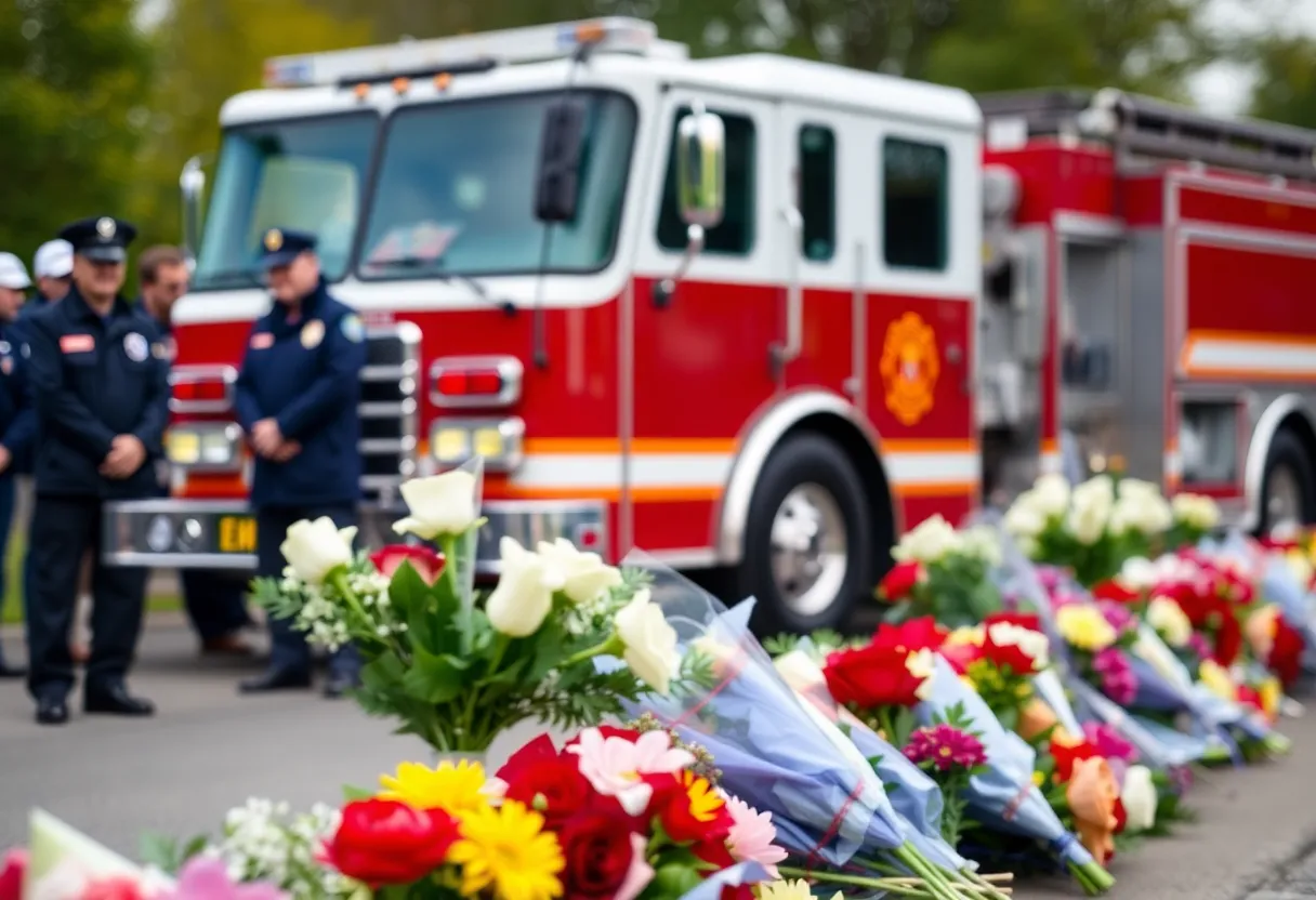 Memorial ceremony honoring fallen firefighters in Charleston