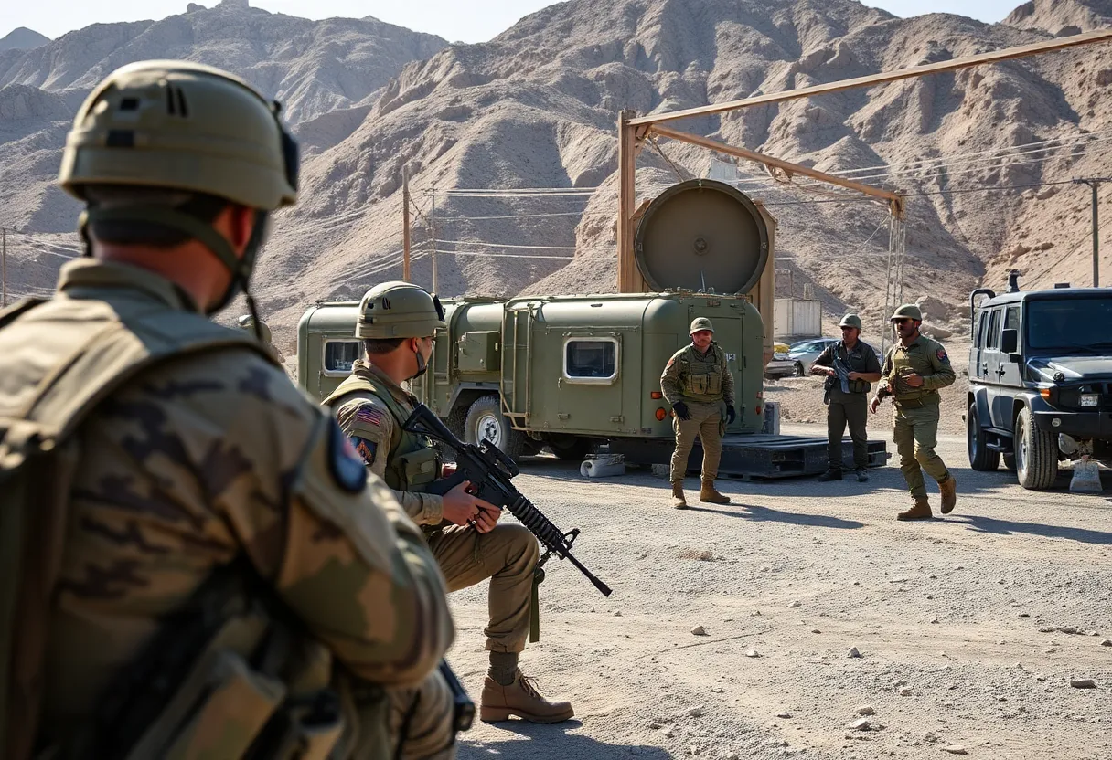 U.S. military base highlighting contractor oversight and safety measures.