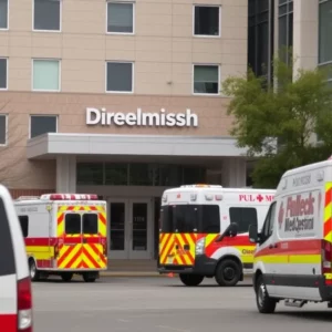 Exterior of Medical University of South Carolina Emergency Department with construction activity