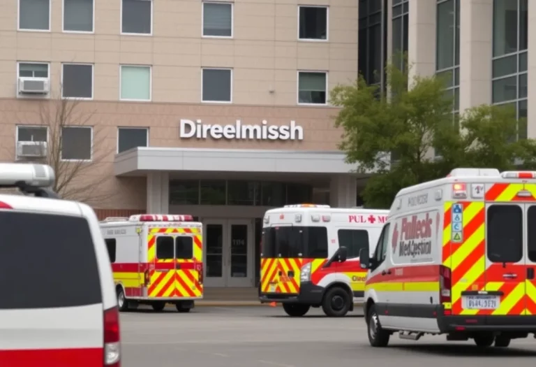 Exterior of Medical University of South Carolina Emergency Department with construction activity