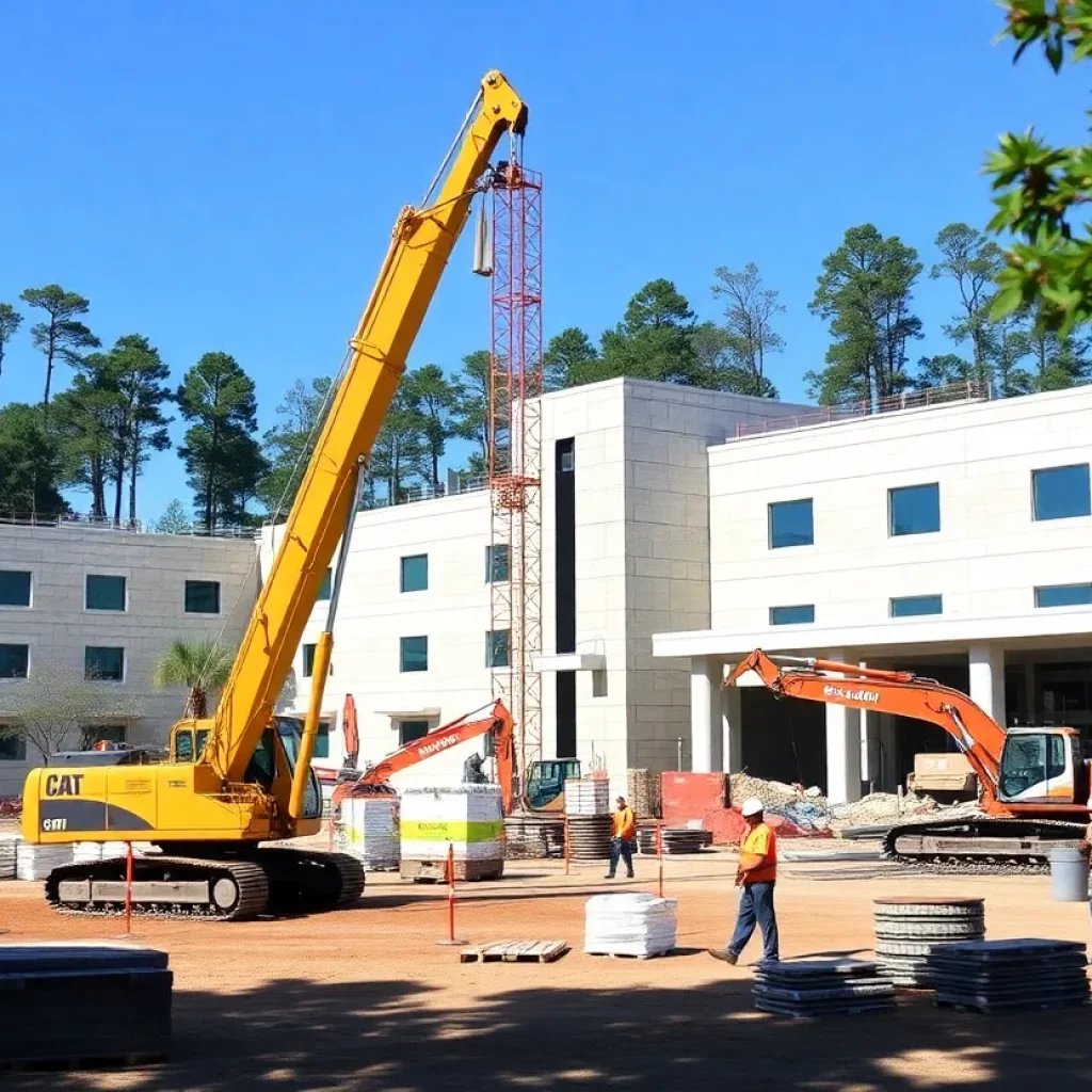 Construction site of the new Roper St. Francis hospital in North Charleston