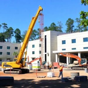 Construction site of the new Roper St. Francis hospital in North Charleston